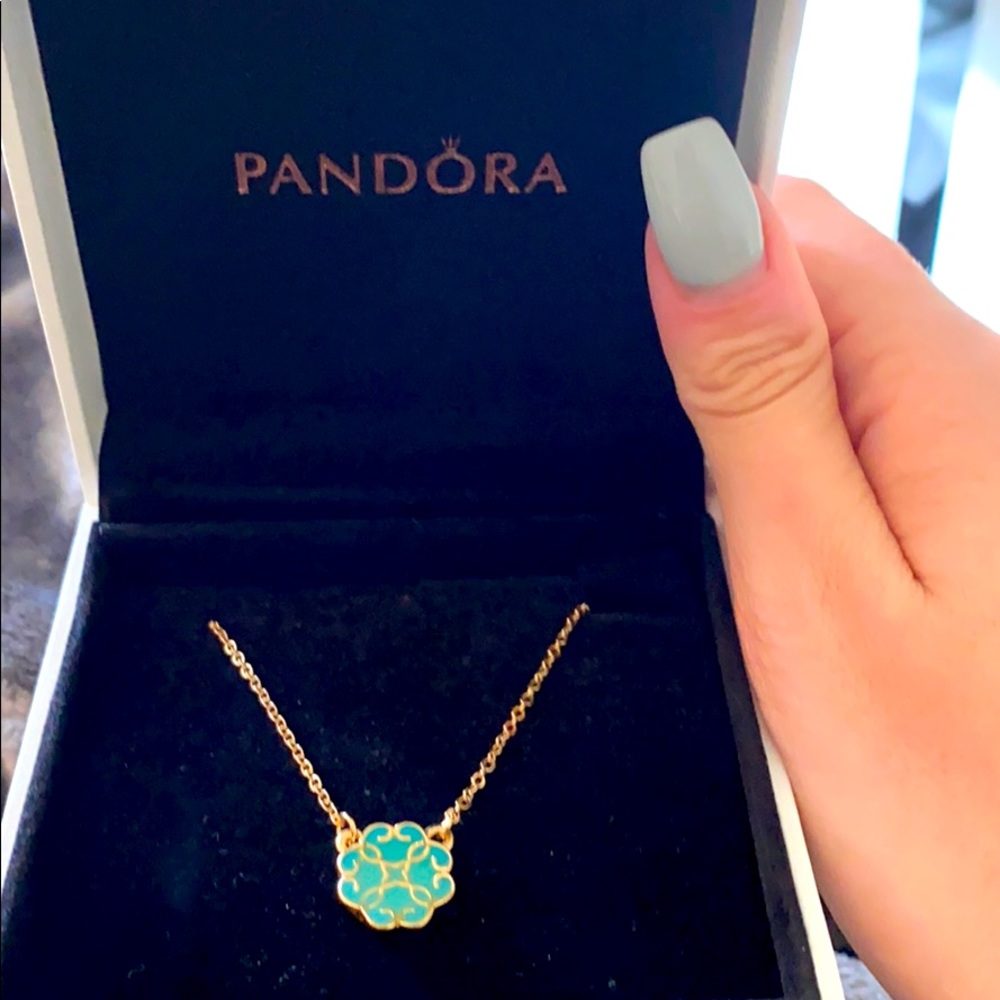 Pandora Gd Plated Necklace (NEVER WORN)